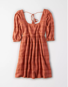AE PUFF SLEEVE BABYDOLL DRESS - Naughty Panda Outlet
