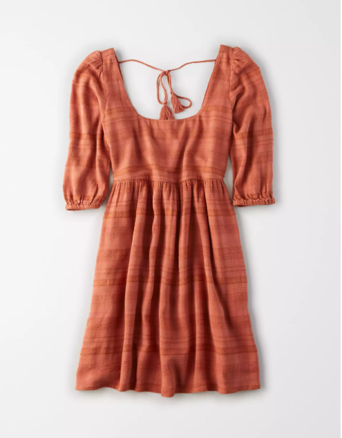 AE PUFF SLEEVE BABYDOLL DRESS - Naughty Panda Outlet