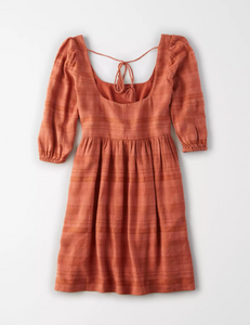 AE PUFF SLEEVE BABYDOLL DRESS - Naughty Panda Outlet