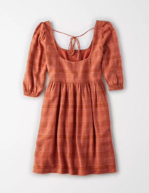 AE PUFF SLEEVE BABYDOLL DRESS - Naughty Panda Outlet