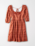 AE PUFF SLEEVE BABYDOLL DRESS - Naughty Panda Outlet