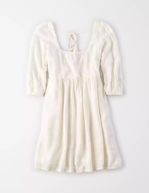AE PUFF SLEEVE BABYDOLL DRESS - Naughty Panda Outlet