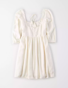 AE PUFF SLEEVE BABYDOLL DRESS - Naughty Panda Outlet