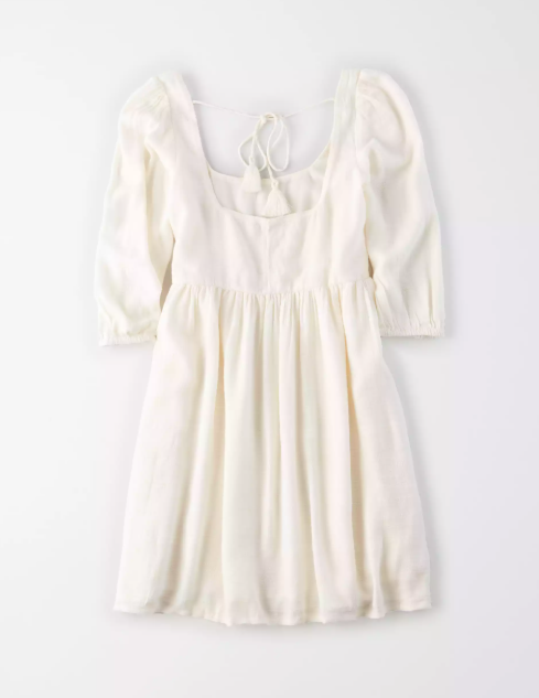 AE PUFF SLEEVE BABYDOLL DRESS - Naughty Panda Outlet