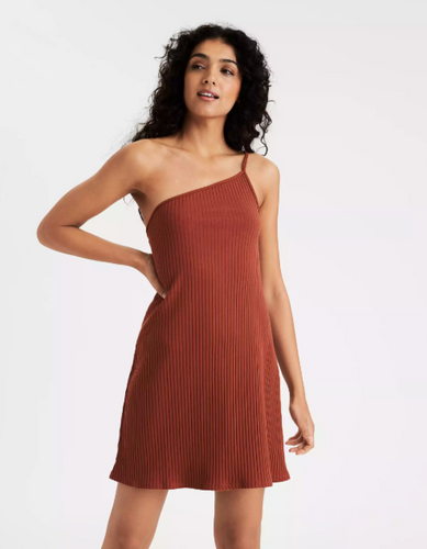 AE ONE SHOULDER BODYCON MINI DRESS - Naughty Panda Outlet