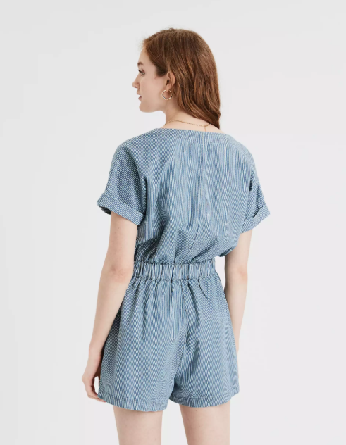 AE TIE FRONT UTILITY ROMPER - Naughty Panda Outlet
