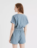 AE TIE FRONT UTILITY ROMPER - Naughty Panda Outlet