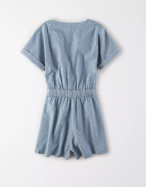 AE TIE FRONT UTILITY ROMPER - Naughty Panda Outlet
