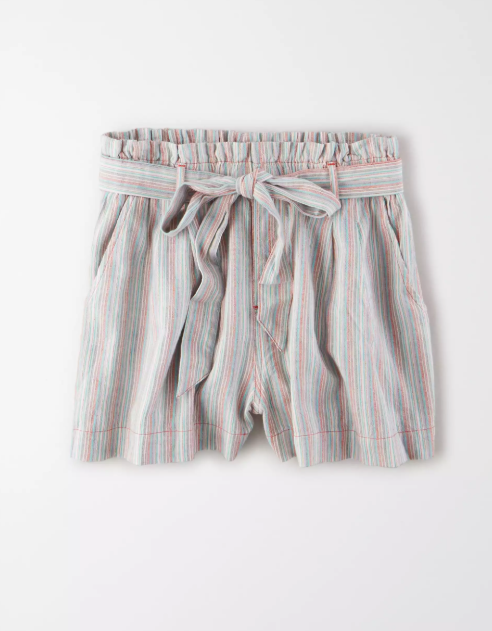 AE HIGH-WAISTED PAPERBAG SOFT SHORT - Naughty Panda Outlet