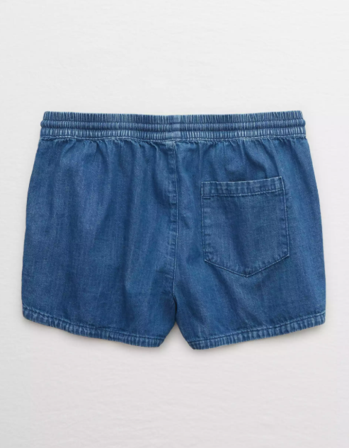 AE AERIE CHAMBRAY SHORT - Naughty Panda Outlet