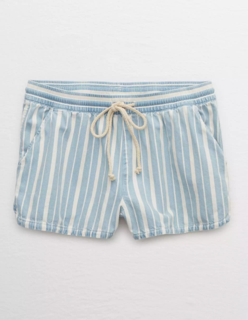 AE AERIE CHAMBRAY SHORT - Naughty Panda Outlet