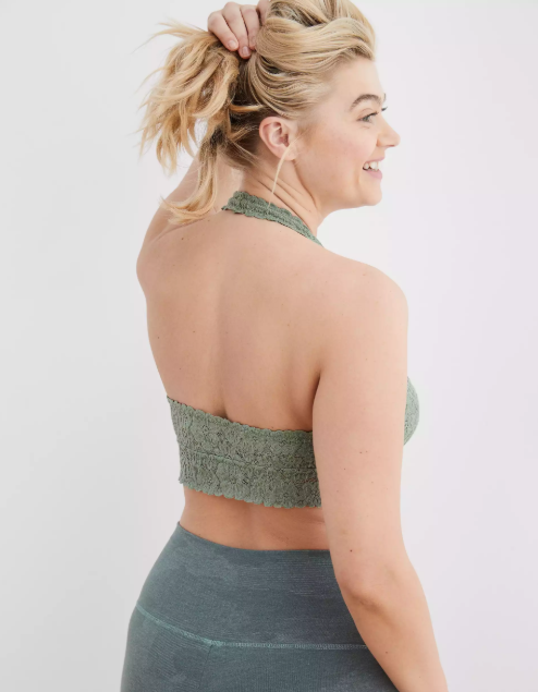 AE AERIE SOFTEST LACE HALTER BRALETTE - Naughty Panda Outlet
