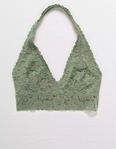 AE AERIE SOFTEST LACE HALTER BRALETTE - Naughty Panda Outlet
