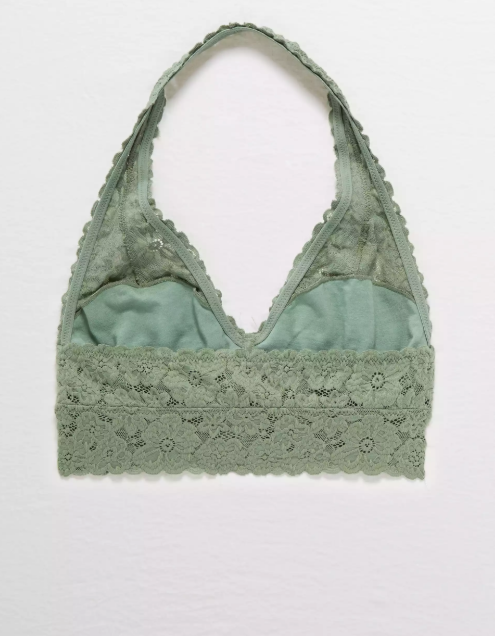 AE AERIE SOFTEST LACE HALTER BRALETTE - Naughty Panda Outlet