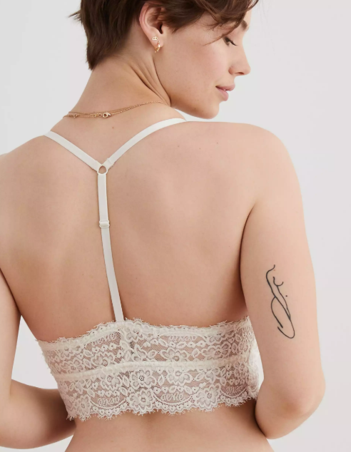 AE AERIE EYELASH LACE PADDED BRALETTE - Naughty Panda Outlet