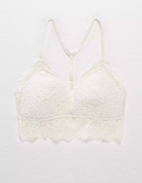 AE AERIE EYELASH LACE PADDED BRALETTE - Naughty Panda Outlet