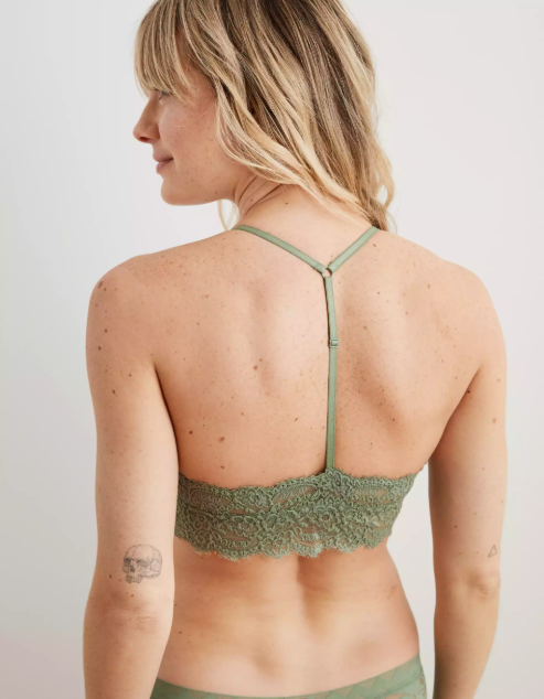 AE AERIE EYELASH LACE PADDED BRALETTE - Naughty Panda Outlet