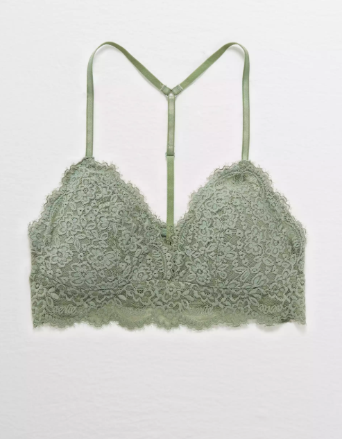 AE AERIE EYELASH LACE PADDED BRALETTE - Naughty Panda Outlet