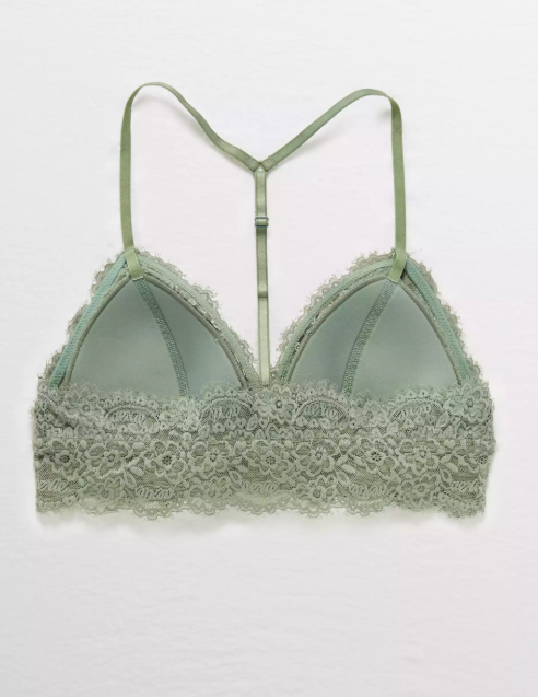 AE AERIE EYELASH LACE PADDED BRALETTE - Naughty Panda Outlet
