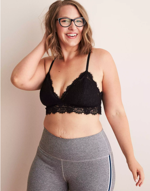 AE AERIE EYELASH LACE PADDED BRALETTE - Naughty Panda Outlet