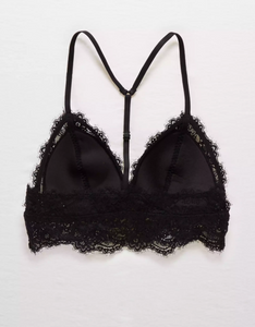 AE AERIE EYELASH LACE PADDED BRALETTE - Naughty Panda Outlet