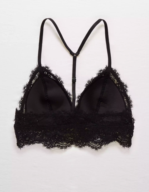 AE AERIE EYELASH LACE PADDED BRALETTE - Naughty Panda Outlet