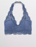 AE AERIE WILDFLOWER LACE PADDED HALTER BRALETTE - Naughty Panda Outlet