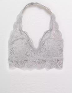 AE AERIE WILDFLOWER LACE PADDED HALTER BRALETTE - Naughty Panda Outlet