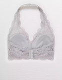 AE AERIE WILDFLOWER LACE PADDED HALTER BRALETTE - Naughty Panda Outlet