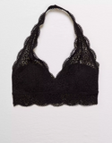 AE AERIE WILDFLOWER LACE PADDED HALTER BRALETTE - Naughty Panda Outlet